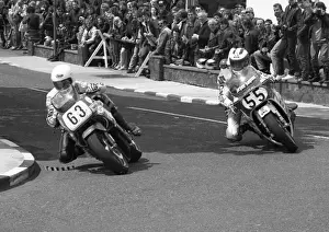 Roger Hurst (Yamaha) & Rene Rasmussen (Yoshimura Suzuki) 1986 Formula One TT