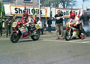 Roger Marchant (Suzuki) & Bill Rae (Yamaha) 1986 Senior TT