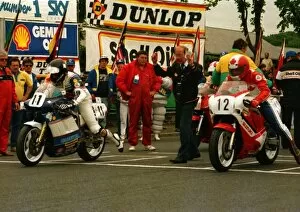 Images Dated 2nd March 2018: Roger Marshall (Suzuki) and Kevin Wilson (Suzuki) 1988 Formula One TT
