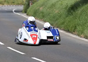 Images Dated 26th July 2022: Roger Stockton & Bradley Stockton (Suzuki LCR) 2022 Sidecar TT