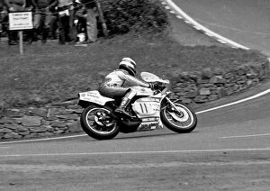 Images Dated 22nd November 2017: Roger White (Yamaha) 1981 Senior Manx Grand Prix