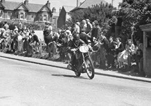 Images Dated 30th November 2018: Roland Pike (AJS) 1950 Junior TT