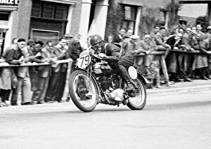 Images Dated 5th August 2017: Roland Pike (Rudge) 1950 Lightweight TT