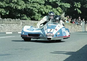 Images Dated 19th July 2020: Rolf Steinhausen & George Willmann (FKN) 1981 Sidecar TT