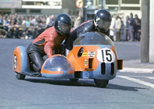 Images Dated 18th February 2021: Rolf Steinhausen & Karl Scheurer (BMW) 1973 500 Sidecar TT