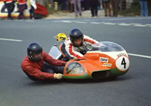 Images Dated 12th October 2018: Rolf Steinhausen & Karl Scheurer (Konig) 1974 750sc TT