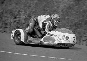Images Dated 29th September 2013: Rolf Steinhausen & Wolfgang Kalauch (Konig) 1977 Sidecar TT