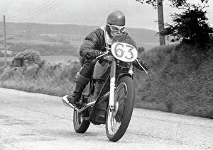 Images Dated 8th December 2017: Ron Butler (AJS) 1954 Junior Manx Grand Prix
