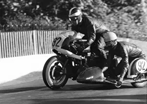 Triumph Prints: Ron Cave & Peter Mooney (Triumph) 1968 750 Sidecar TT