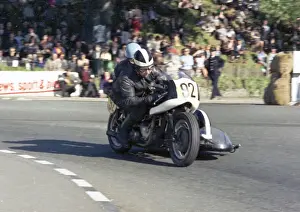 Triumph Prints: Ron Cave & Peter Mooney (Triumph) 1968 750 Sidecar TT