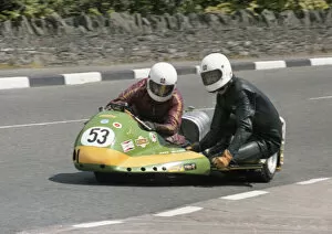 Images Dated 18th August 2021: Ron Coxon & Jeff Nixon (Suzuki) 1979 Sidecar TT