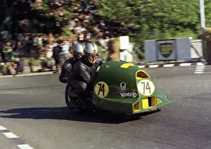 Ron Glover and John Pennington (Norton) 1968 Sidecar 750 TT