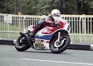 Images Dated 26th May 2021: Ron Haslam (Honda) 1980 Classic TT