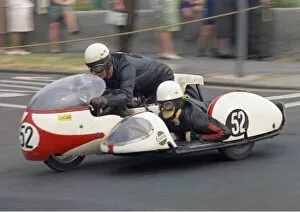 Images Dated 2nd October 2021: Ron Smith & J Forrest (Triumph) 1970 500 Sidecar TT