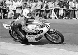 Images Dated 12th July 2019: Ronnie Russell (Yamaha) 1975 Junior Manx Grand Prix