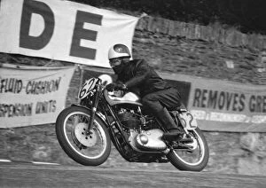Images Dated 18th July 2021: Roy Castle (BSA) 1957 Senior Manx Grand Prix