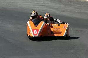 Images Dated 31st May 2008: Roy Hanks & Dave Wells (DMR Suzuki) 2008 Sidecar TT