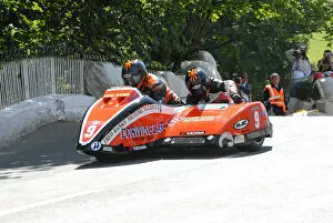 Images Dated 8th June 2009: Roy Hanks & Dave Wells (DMR Suzuki) 2009 Sidecar TT