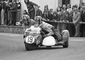 Images Dated 24th May 2022: Roy Hanks & Gerald Daniel (BSA) 1974 750 Sidecar TT