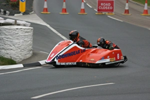 Roy Hanks Collection: Roy Hanks & Kevin Perry (DMR Suzuki) 2012 Sidecar TT