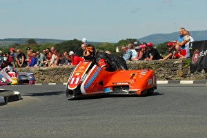 Roy Hanks Collection: Roy Hanks & Kevin Perry (Molyneux Rose Suzuki) 2015 Southern 100