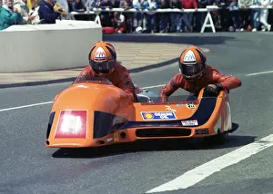 Tom Hanks Prints: Roy Hanks & Tom Hanks (Ireson NRTH) 1990 Sidecar TT