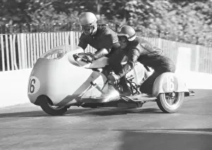 Russ Hackman & Roy Gauge (Norton Triumph) 1968 500 Sidecar TT