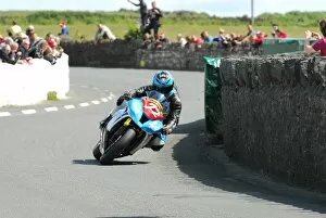 Images Dated 9th July 2015: Russ Mountford (Triumph) 2015 Southern 100