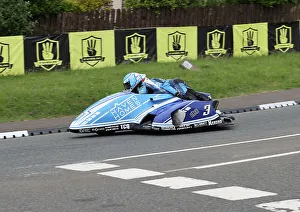 Images Dated 5th July 2023: Ryan Crowe Callum Crowe LCR Honda 2023 Sidecar TT