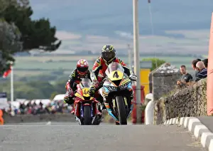 Sam West (Kawasaki) and Rob Hodson (Yamaha) 2022 Southern 100