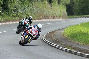 Shaun Anderson Collection: Shaun Anderson (Suzuki) and Brian McCormack (BMW) 2022 Superstock TT