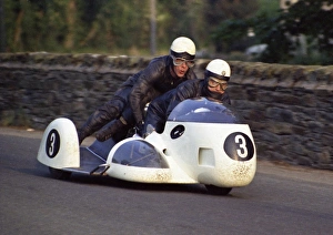 1971 500 Sidecar Tt Collection: Siegfried Scahuzau & Wolfgang Kalauch (BMW) 1971 500 Sidecar TT
