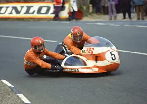 Images Dated 12th October 2018: Siegfried Schauzu & Wolfgang Kalauch (BMW) 1974 750sc TT