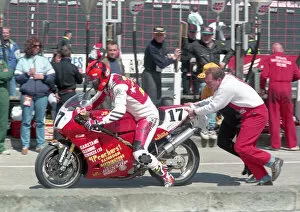 Images Dated 25th May 2021: Simon Beck (Peachurst Ducati) 1995 Senior TT