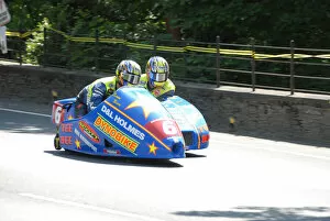 Images Dated 13th April 2021: Simon Neary & Jamie Winn (Baker Suzuki) 2008 Sidecar TT