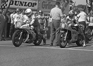 Bill Smith Prints: Bill Smith (Suzuki Bimota) and Tom Herron (Honda) 1978 Formula One TT