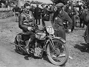 Images Dated 18th November 2015: Stanley Woods (Norton) 1927 TT
