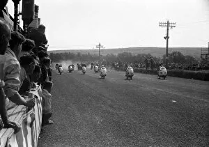 1955 Lightweight Ulster Grand Prix Collection: Start of the 1955 Lightweight Ulster Grand Prix