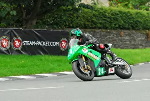 Images Dated 4th September 2015: Stephen Ault (Kawasaki) 2015 Super Twin Manx Grand Prix
