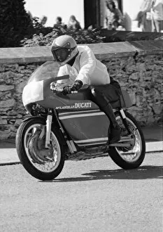 Images Dated 3rd October 2021: Stephen Fry (Ducati) 1973 Junior Manx Grand Prix