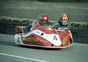 Steve Abbott & Vince Biggs (Ham-Yam) 1983 Sidecar TT
