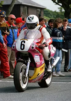 Images Dated 7th April 2022: Steve Cull (Yamaha) 1991 Senior TT