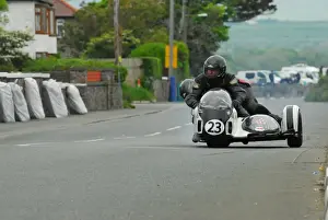 Steve Dehoux & Viviana Groetembrill (Windle Triumph) 2014 Pre TT Classic