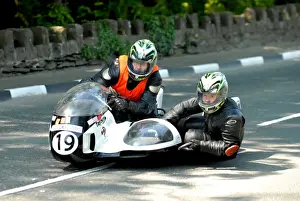 Steve Dehoux & Viviane Groetembril (Windle Triumph) 2012 Pre TT Classic