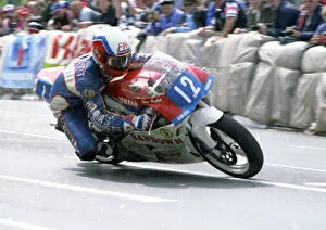 Images Dated 25th December 2021: Steve Hazlett (Yamaha) 1991 Junior TT