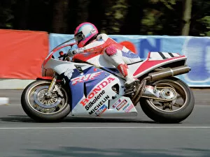 Images Dated 7th July 2011: Steve Hislop (750 Honda); 1991 Senior TT