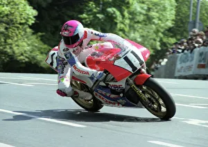 Images Dated 7th August 2016: Steve Hislop (Honda) 1991 Formula One TT