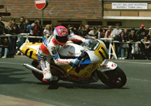 Images Dated 7th September 2019: Steve Hislop (Honda) 1991 Supersport 600 TT