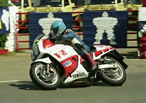 Steve Linsdell (Yamaha) at Ballacraine; 1988 Production B TT