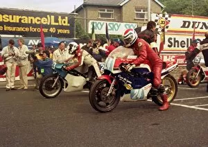 Steve Moynihan and Phil Nicholls (Yamaha) 1987 Junior TT